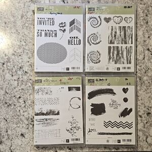 Stampin' Up! Artistic Stamp Sets Bundle of Four
